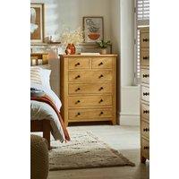 Julian Bowen Marlborough 6 Drawer Chest (4+2) in Light Oak