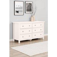 Julian Bowen Maine 6 Drawer Wide Chest in White