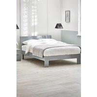 Julian Bowen Manhattan High Gloss Bed in Grey | Size: Double