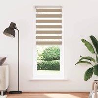 Berkfield Home Zebra Blind Sand Brown 70x200 cm Fabric Width 65.9 cm Polyester