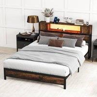 Kelvenix Double Size Bed Frame in Brown