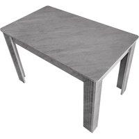 Kelvenix Modern Dining Table 116x65cm Wood Rectangle Table in Grey | Size: 0.6m2