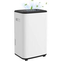 Kelvenix 20L/Day 6L Dehumidifier, Portable Quiet Air Dehumidifier in White | Size: 0.6m2