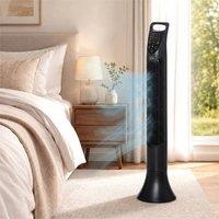 EONLION Black-36 Tower Fan 7.5h Timer in Black