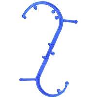 Nordara Body Back Buddy Trigger Point Deep Therapy Self Massage Tool S Shape in Blue
