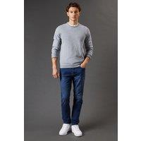 Burton Men's Mid Wash Skinny Fit Jeans in Dark Blue | Size: 38R