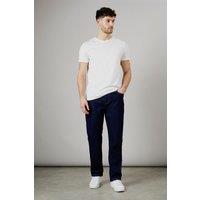 Burton Men's Rinse Wash Stretch Straight Fit Jeans in Dark Blue | Size: 34R