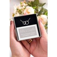 Mia Gioielli Women's Mother Daughter Gift Silver CZ Dainty Circles Bracelet | Size: 18 cm