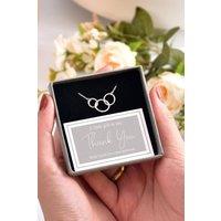 Mia Gioielli Women's Thank You Gift Sterling Silver Three Circles Bracelet | Size: 18 cm