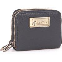 Catwalk Collection Handbags Women's Isla Leather Purse With RDID Protection in Black | Size: Medium