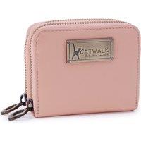 Catwalk Collection Handbags Women's Isla Leather Purse With RDID Protection in Pink | Size: Medium