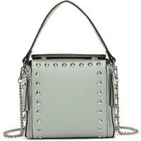 Fontanella Fashion Women's Ribelle Square Studded Chain Strap Crossbody Top-Handle Bag in Aqua