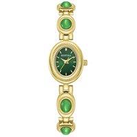 Bertha Women's Rosalie Jade Stone Bracelet Watch in Green