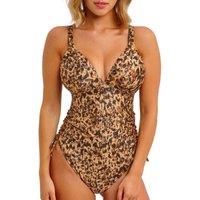 Freya Women's Arizona Wave Non Wired Swimsuit in Brown | Size: 36F