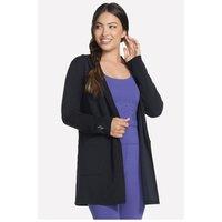 Skechers Women's SKECHLUXE Elevate Restful Hoodigan in Black | Size: Large