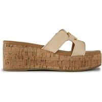 SOLESISTER Women's October Wedge Platform Sandals in Natural | Size: 7