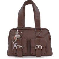 Catwalk Collection Handbags Women's Caroline Leather Handbag in Brown | Size: Medium