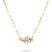 Gold Trip Women's Crystal Cluster Necklace in Gold