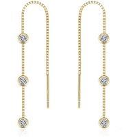 Gold Trip Women's Waterfall Threader Earrings in Gold