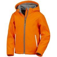 Result Core TX Performance Hooded Soft Shell Jacket in Orange | Size: 3-4 Years