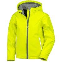 Result Core TX Performance Hooded Soft Shell Jacket in Yellow | Size: 7-8 Years