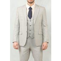TruClothing Men's IM31 3 Piece Prince Of Wales Check Suit Tailored Fit Wedding Prom in Grey | Size: 38R