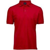 TEE JAYS Men's Luxury Stretch Pique Polo Shirt in Red | Size: 2XL