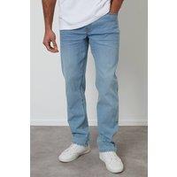 threadbare Men's 'Canterbury' Straight Fit Jeans With Stretch in Light Blue | Size: 34R