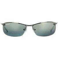 Ray-Ban Men's Wrap Gunmetal Silver Mirror Sunglasses in Grey