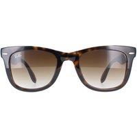 Ray-Ban Men's Rectangle Light Havana Brown Gradient Folding Wayfarer 4105 Sunglasses