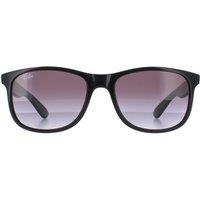 Ray-Ban Men's Rectangle Black Grey Gradient Andy 4202 Sunglasses