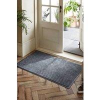 Living and Home Rectangular Non-Slip Entryway Doormat Floor Mat in Dark Grey | Size: 50 x 80 cm
