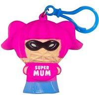 History & Heraldry Collectable Voodoo Stress Doll keyring - Super Mum - 72 Titles in Pink