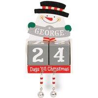 History & Heraldry Pre-personalised Wood Advent Block Calendar - Over 80 Titles - George in Grey