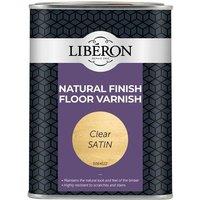 Liberon Natural Finish Floor Varnish Clear Satin 1 litre | Size: 1L