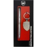 Arsenal FC Executive Gift Boxed Pen in Silver