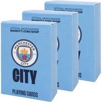 Manchester City FC Playing Cards in Light Blue | Size: 10 Pack