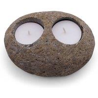 Serenityy Natural Riverstone Double Nightlight Candle Holder