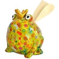Animal Crackers Pomme Pidou Freddy Ceramic Frog Kitchen Utensil Holder With Utensils in Green