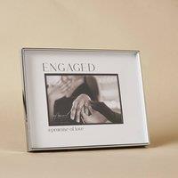 Amore by Juliana Wedding Gift Silver & Black Photo Frame Engaged 6 x 4