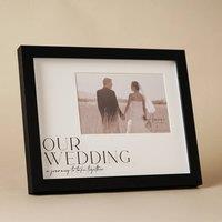 Amore by Juliana Wedding Gift Black Wide Frame Our Wedding 6 x 4