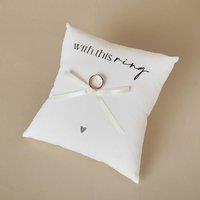 Amore by Juliana Wedding Gift Ring Cushion in White