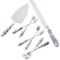 Aynsley China Archive Blue Pastry Set