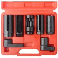 SPETLEK 7Pcs Oxygen Lambda Sensor Socket Removal Set 22MM/27MM/29MM For Garage