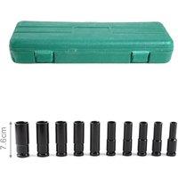 SPETLEK 10-Piece 1/2" Drive Deep Impact Socket Set, 10-24mm Metric