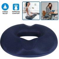 SPETLEK Donut Seat Cushion Memory Foam Ring Seat in Navy | Size: 100 cm x 190 cm