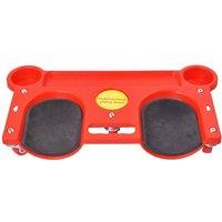 FLAVORA Rolling Knee Pad with Wheels Portable Kneeler in Red | Size: 10000mm x 520mm