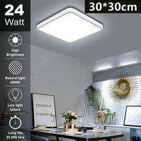 FLAVORA Ceiling Light Panel Down Lights Bathroom Kitchen Lamp - 24W-30*30cm in White