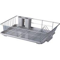 EONLION Short-side outlet-Draining Tray Cutlery Holder Large in Grey | Size: 100 cm