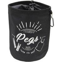 EONLION Large Waterproof Peg Bag in Black | Size: 100 cm